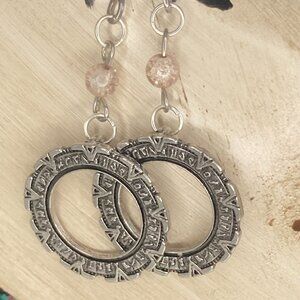 Stargate Light Pink Bead Earrings